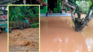 Banjir di Kalimantan Selatan, Pemukiman di Mangunang Terendam dan Jembatan Desa Alat Selamat di Kabupaten HST