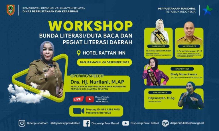 Besok akan ada pelatihan bersama Ibu Literasi Kalsel yang bisa diikuti secara offline dan online