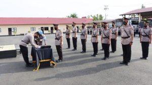 Sejumlah petugas di Polres Barito Kuala Kalsel digeser Pos Banjarmasin