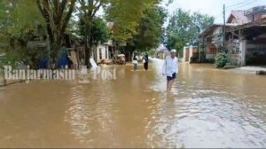 Banjir Berulang Kali Menerjang, Warga Barabai Kalsel Merasa Lelah Fisik dan Mental