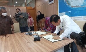 Pemkab Tapin Tandatangani MoU dengan Kantor Badan Informasi Geospasial Republik Indonesia