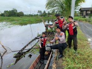 Sat Samapta HSU Himbau Masyarakat Tidak Membius Ikan