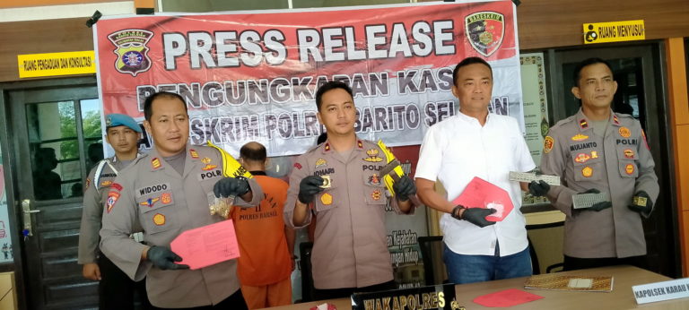 Barsel Polisi Ringkus 2 Penjual Emas Palsu – Tabengan