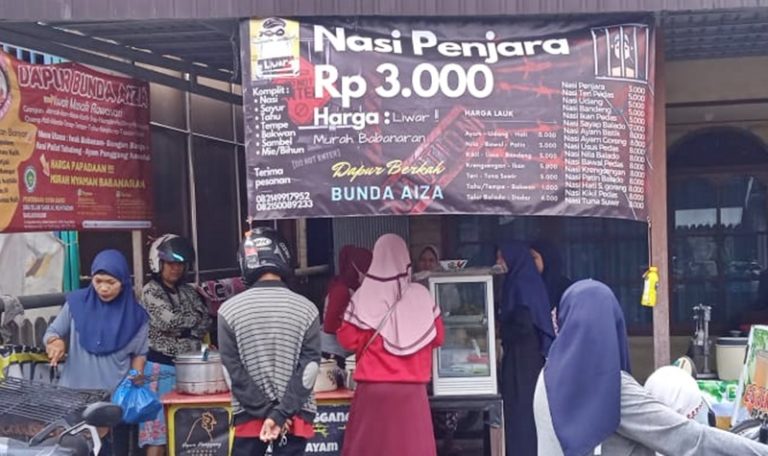 Sasar Kalangan Marjinal Kota, Warung Nasi Murah Penjara Kini Viral di Banjarmasin