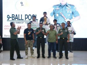 Kyle Amoroto Memenangkan Turnamen Handicup Terbuka 9 Bola 2023 Danrem 101/Antasari 2023