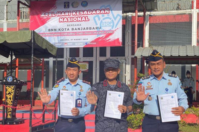 Lapas Banjarbaru dan BNNK berkolaborasi dalam program P4GN