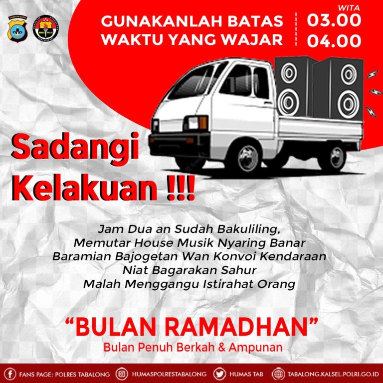 Sneak “Barakan” Sahur Pakai Salon Besar dan Musik DJ, Peralatan Bakal Disita Polres Tabalong |  Koran Kontras