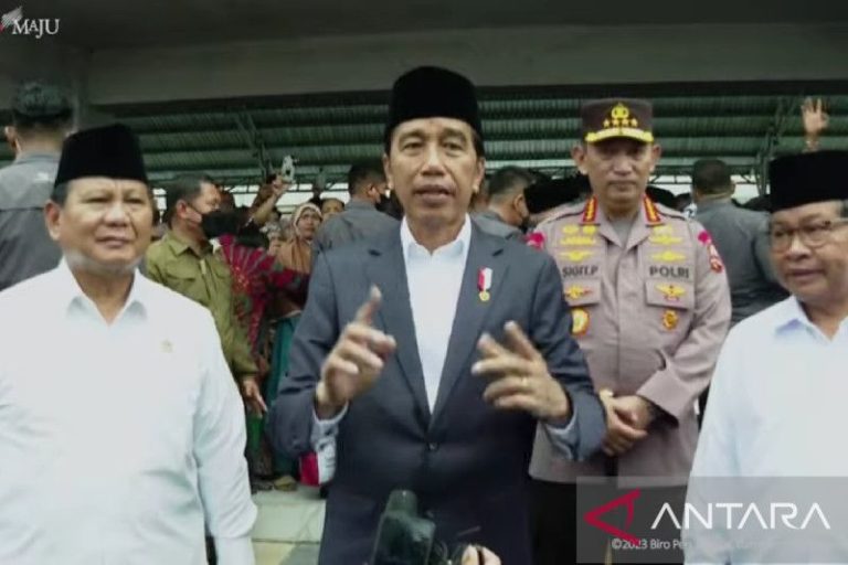 Jokowi memantau harga sembako di Pasar Rakyat Tabalong