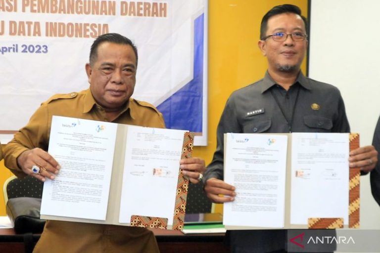 MoU BKKBN dan BPS Kalsel untuk pengembangan Kampung Indah dan Rumah Data